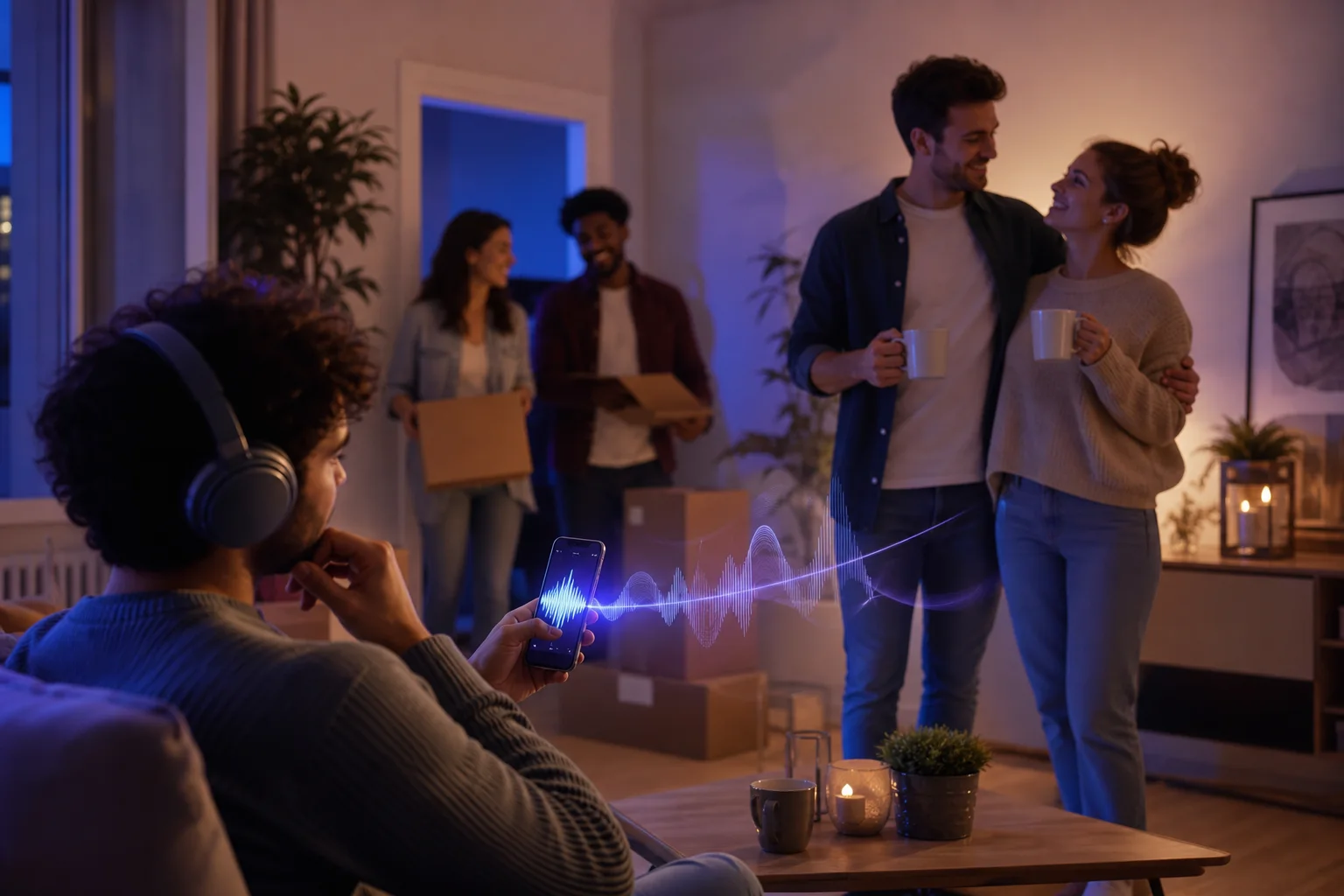 Editorial illustration for “Create a Personalized Housewarming Song”