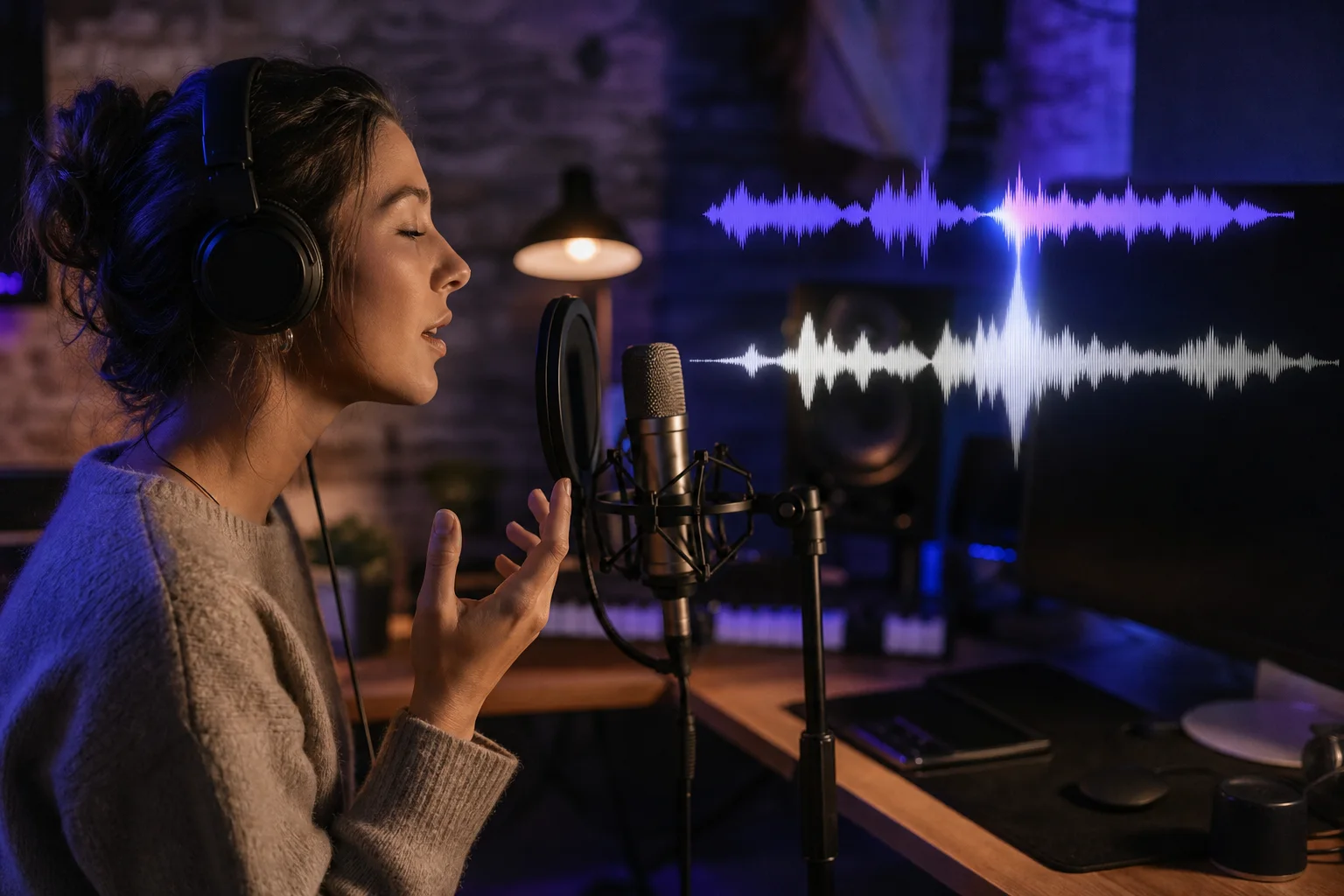 Editorial illustration for “Create an AI Cover With Your Own Voice”