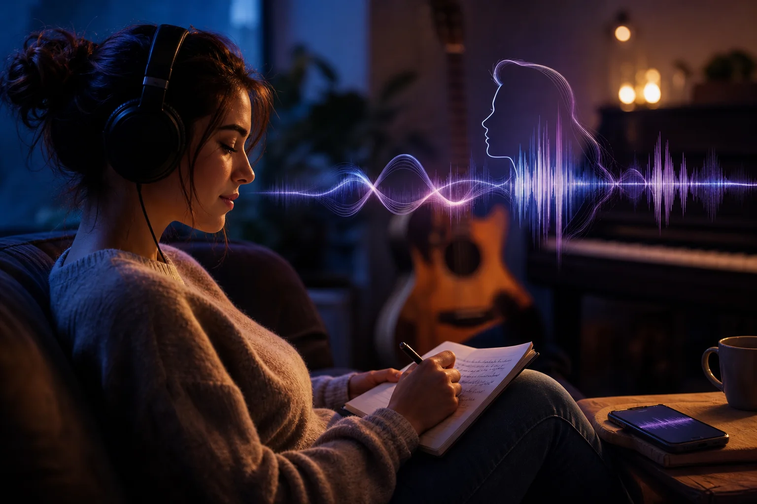 Illustration éditoriale pour « Créer une chanson personnalisée avec un prénom »
